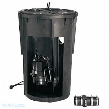 SIMER Pre-Plumbed Package Sewage Basin System, 799VF3