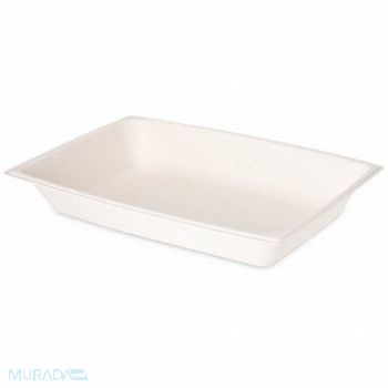 CARLISLE DINEX Disp Food Tray White 5 1/4 in W PK1000, 799Z13