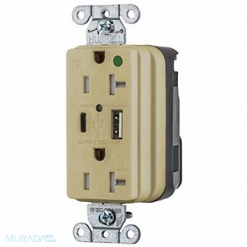 HUBBELL Snapconnect receptacle, 799ZD0