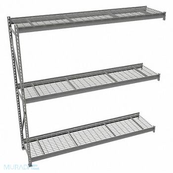 TENNSCO Bulk Strg Rack AddOn 24inx96inx96in, 7B177