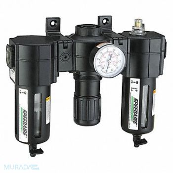 SPEEDAIRE FRL 3 pcs 3/4 NPT 5 micron 186 cfm, 7D745