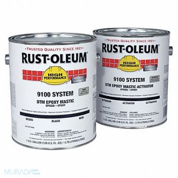 RUST-OLEUM Epoxy Activator/Finish Safety Green 1gal, 7DC62