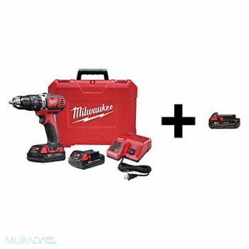 MILWAUKEE Hammer Drill/Driver Kit 18V, 7DH46