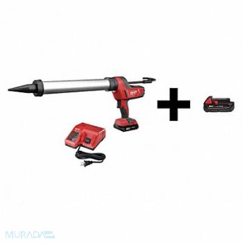 MILWAUKEE Caulk Gun with Additional Battery 18V, 7DH51