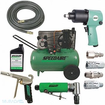 SPEEDAIRE Portable Compressor Combo 20 gal Horiz., 7DW87