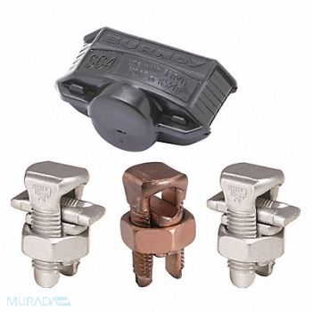 BURNDY Split-Bolt Conn Kit Cu, 7DX24