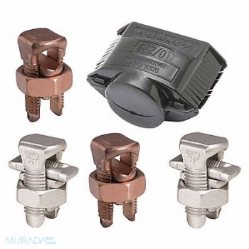 BURNDY Split-Bolt Conn Kit Cu, 7DX26