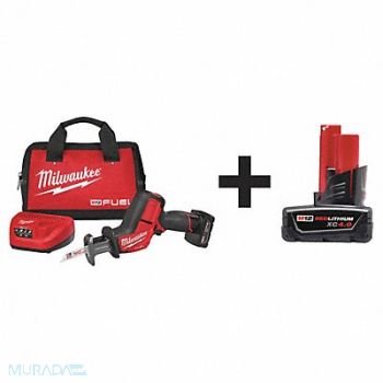 MILWAUKEE Cordless Recip Saw Kit 3000 SPM 12VDC, 7DX82