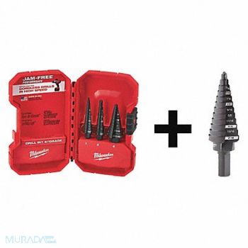 MILWAUKEE Step Drill Bit Set 4 pcs., 7DY16