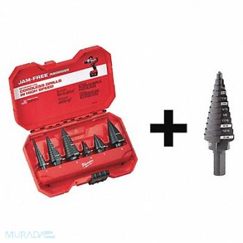MILWAUKEE Step Drill Bit Set 7 pcs., 7DY18