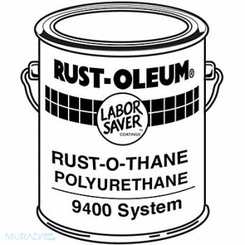 RUST-OLEUM UrethaneActivator/Finish 9400 White 1gal, 7H608