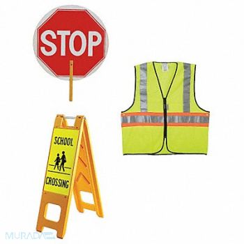 GRAINGER APPROVED Crosswalk Safety Kit XL, 7Y370