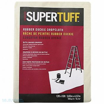 TRIMACO Drop Cloth 23 mil Rubber 15 ft L, 800DF2