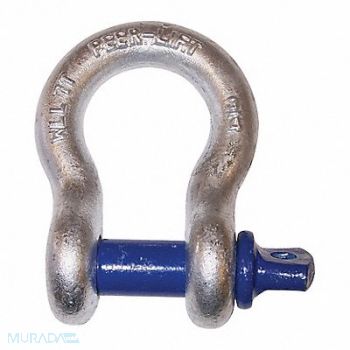 PEER-LIFT Anchor Shackle 1-3/8 Pin Diameter, 491G56