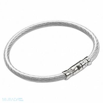LUCKY LINE PRODUCTS Twisty Key Ring Clear PK5, 3EGL9