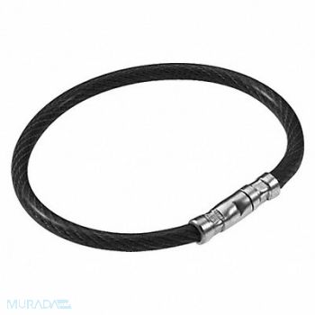 LUCKY LINE PRODUCTS Twisty Key Ring Black PK5, 3EGN1