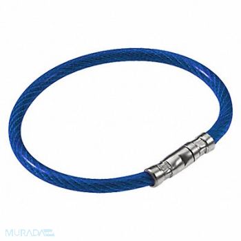 LUCKY LINE PRODUCTS Twisty Key Ring Blue PK5, 3EGN2