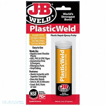 J-B WELD Epoxy Adhesive Stick 1 1 Mix Ratio, 6UEL5