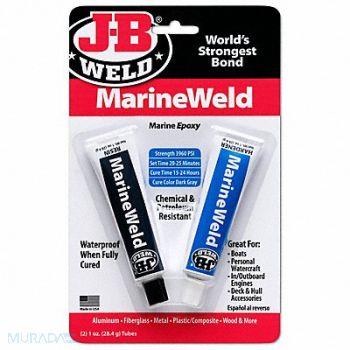 J-B WELD Epoxy Adhesive Tube 1 1 Mix Ratio, 5DFV0