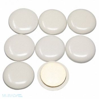 MASTER CASTER Furniture Glides Self-Stick Round 1 PK8, 1APU8