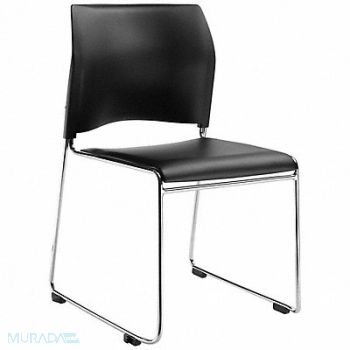NATIONAL PUBLIC SEATING Stacking Chair Vinyl 30-3/4in H Chrome, 38XR09