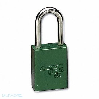 AMERICAN LOCK E7787 Lockout Padlock KA Green 1-7/8 H PK12, 8A593