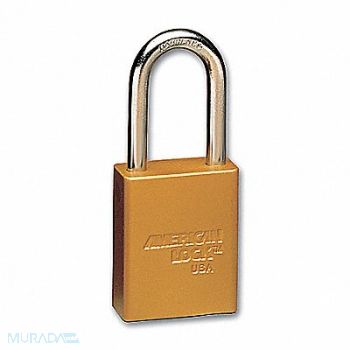 AMERICAN LOCK E7787 Lockout Padlock KA Yellow 1-7/8 H PK12, 9W602