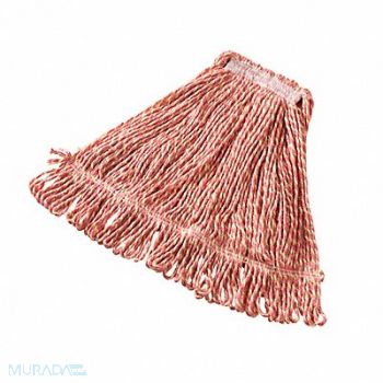 RUBBERMAID COMMERCIAL PRODUCTS Wet Mop Red Cotton/Synthetic, 8A639