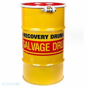 GRAINGER APPROVED Transport Drum Yellow 20ga .9mm, 8A823