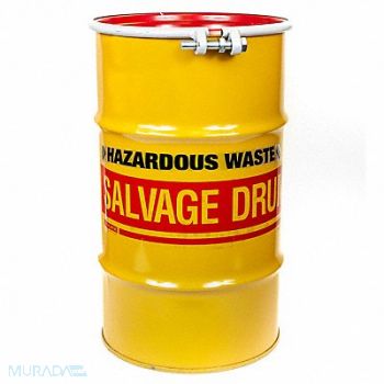 GRAINGER APPROVED Transport Drum Yellow 20ga .9mm, 8A824