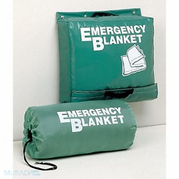 GRAINGER APPROVED Emergency Blanket Gray 70 in x 82 in, 8A885