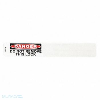 ELECTROMARK Padlock Label 3/4 inx5 in PK25, 8A953