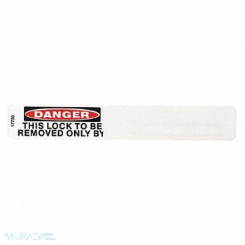 ELECTROMARK Padlock Label 3/4 inx5 in PK25, 8A954