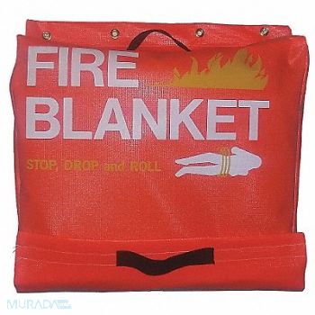 GRAINGER APPROVED Fire Blanket Vinyl Tote, 8AA30