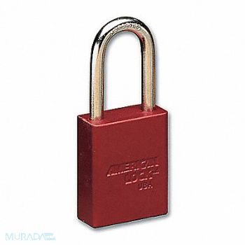 AMERICAN LOCK E7787 Lockout Padlock KA Red 1-7/8 H PK12, 9CEF6