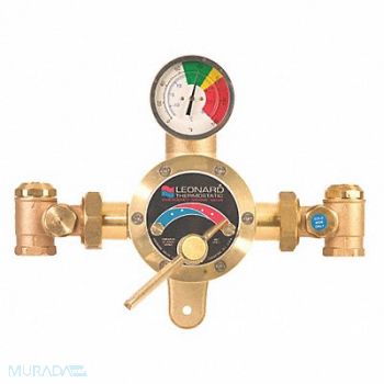 LEONARD VALVE Emergency Mixing Valve Bronze 1 in.NPT, 8AD43