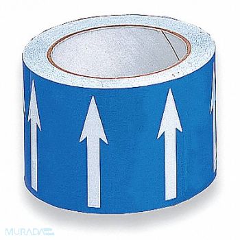 HARRIS INDUSTRIES Arrow Tape Blue 4in W 54ft Roll L, 8ADT1