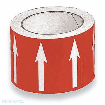 HARRIS INDUSTRIES Banding Tape Red 4in W 54ft Roll L, 8ADT2