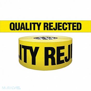 GRAINGER APPROVED Barricade Tape Yellow/Black 1000ft x 3In, 8AFZ0