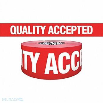 GRAINGER APPROVED Barricade Tape Red/White 1000 ft x 3 In, 8AFZ1
