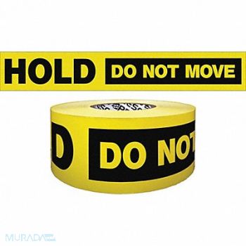 GRAINGER APPROVED Barricade Tape Yellow/Black 1000ft x 3In, 8AFZ2