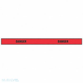 GRAINGER APPROVED Barricade Tape Red/Black 180 ft x 2 In, 8AFZ4