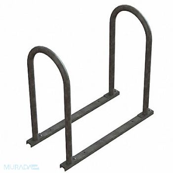 MADRAX Bike Rack 2-Sided 4-Bike 32 in Silver, 8ANA8