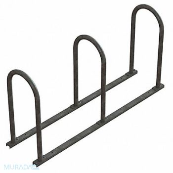 MADRAX Bike Rack 2-Sided 6-Bike 60 in Silver, 8ANA9