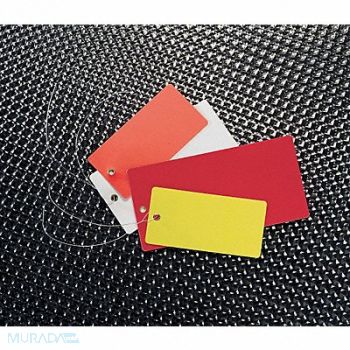 SEE ALL INDUSTRIES Blank Shipping Tag Vinyl Colored PK25, 9WUG9