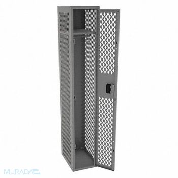 TENNSCO Wrdrb Lockr Vent 1 Wide 1 Tier Gray, 8ART8
