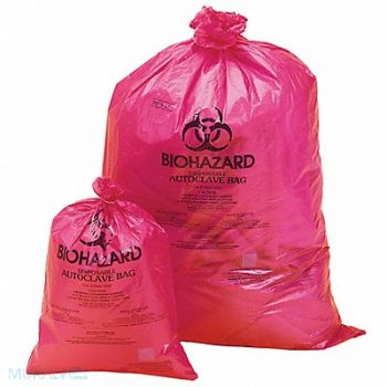 SP SCIENCEWARE Autoclav. Biohazard Bag 14gal Red PK200, 8WX98