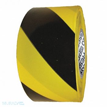GRAINGER APPROVED Barricade Tape Yellow/Black 500ft x 3 In, 9DT23