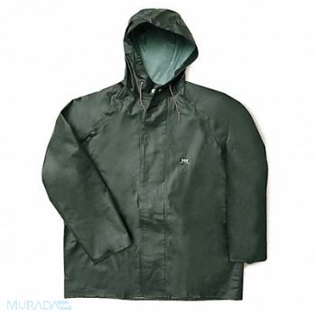 HELLY HANSEN Rain Jacket with Hood Green S, 9JWN2