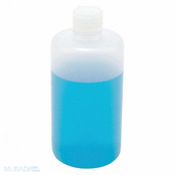 LAB SAFETY SUPPLY Bottle 500mL Plastic Narrow PK12, 8AXC6